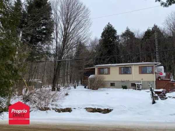 Bungalow for Sale Laurentides Near Montreal Private Beach Access