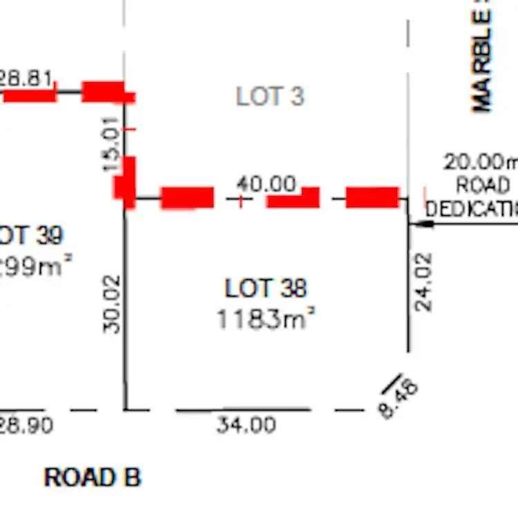 Executive Home Lot for Sale in Edgewood Terrace