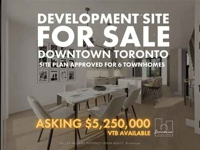 6 Townhome Development Site - Turnkey Opportunity