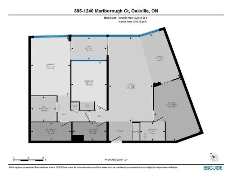 Buy 2 Bedroom Unit in Oakville with Solarium and Parking