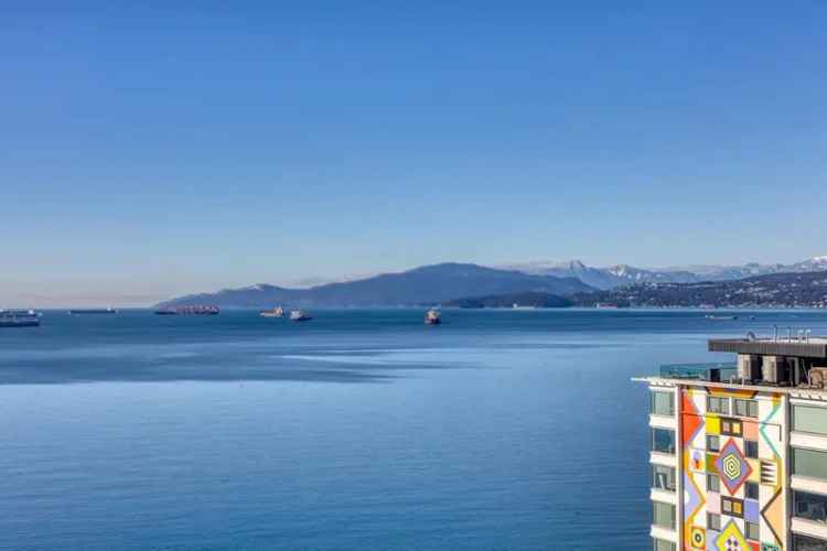 Downtown Condo with Stunning English Bay and Mountain Views