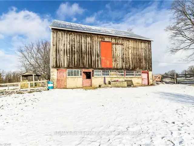 Country Home on 40 Acres with Horse Barn Near Amenities