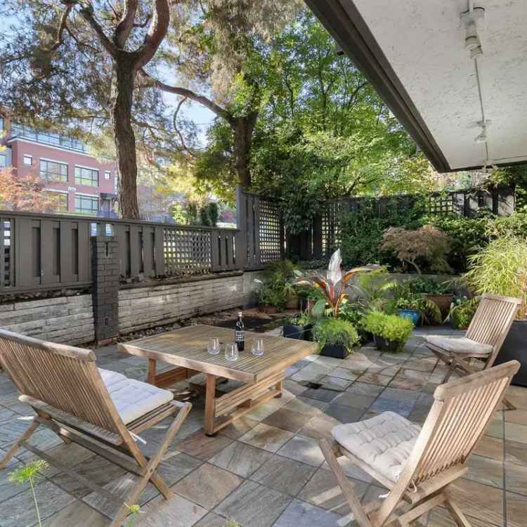 Kitsilano One Bedroom Corner Home with Private Yard