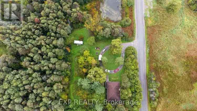 6 Acre Wooded Lot with Bungalow Shop Near Uxbridge