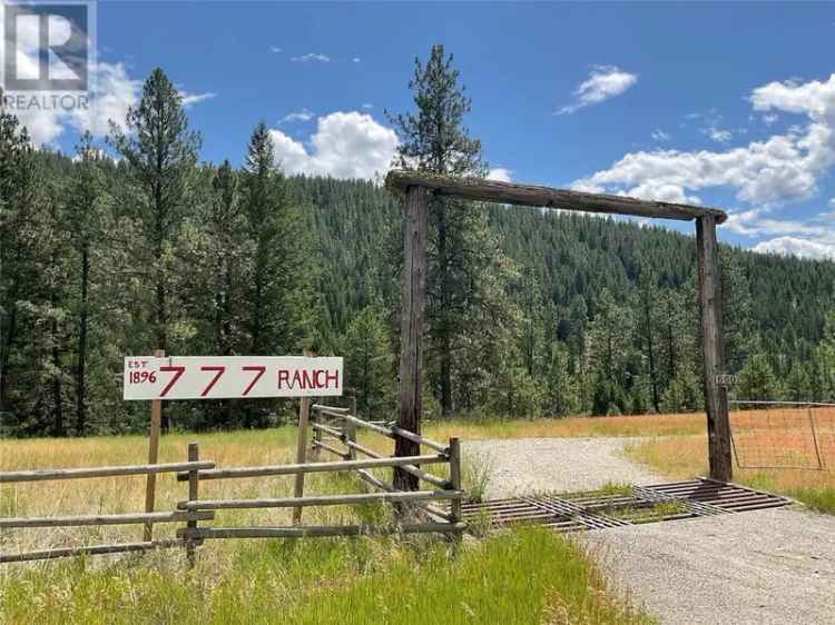 135 Acre Luxury Ranch with Creek Access Midway BC