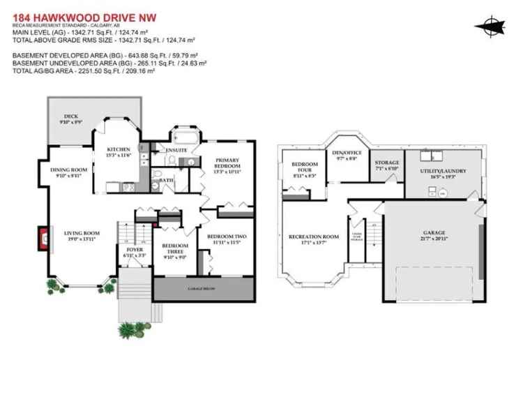 House For Sale , 184, Hawkwood Drive NW, Calgary, Alberta