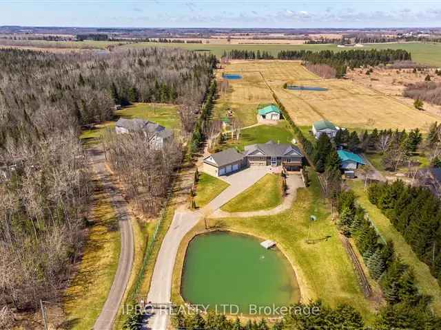 Custom Raised Bungalow on 6 Acres - Multi Generational Family Home