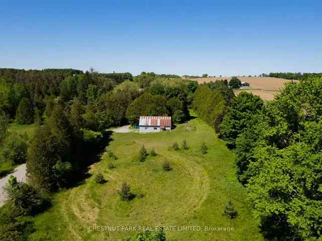 1.9 Acre Building Site in Uxbridge - Huge Garage - Minutes to Town