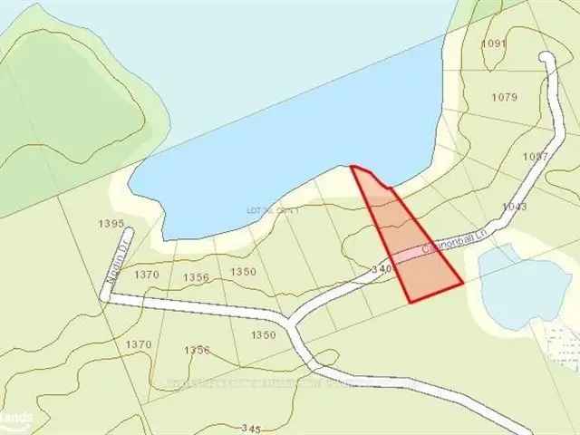 Haliburton Lakefront Lot Secluded Spring Fed 1.2 Acres