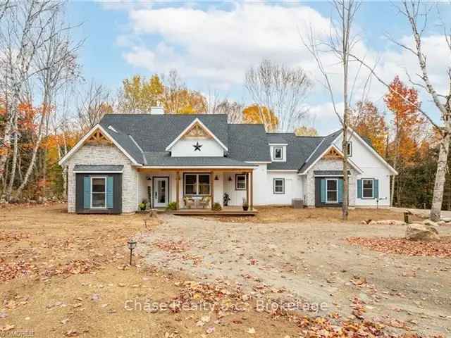 Luxury Home in Katrine Ontario with Shop and Heated Garage