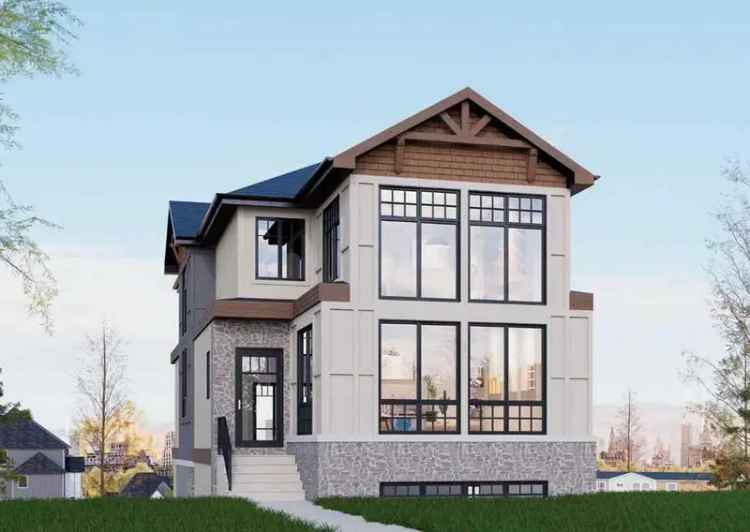 Buy Luxury Infill House in Bankview Calgary with Downtown Views