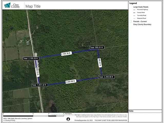 Land For Sale in Chatsworth, Ontario