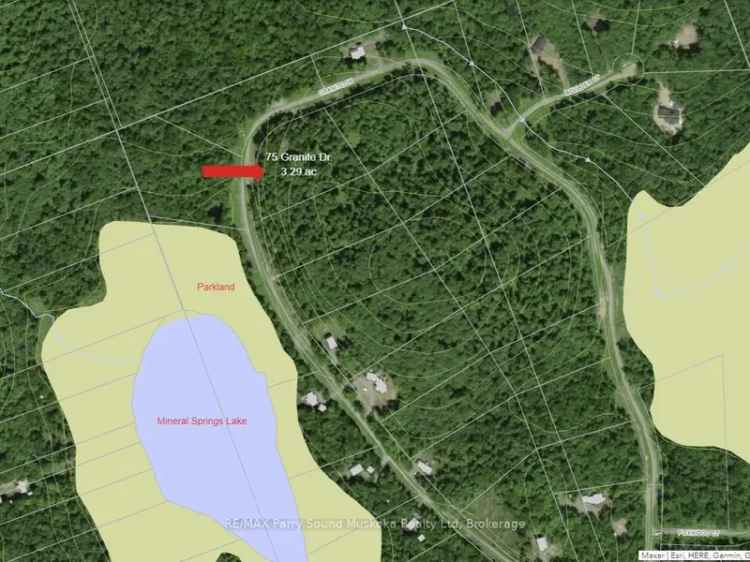 Muskoka Country Estate Lot in Mineral Springs