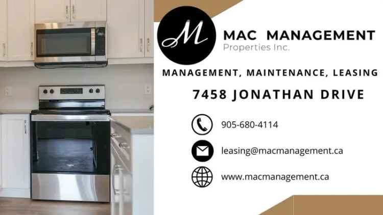 3 Bedroom 25 Bath Upper Unit with Garage in Niagara Falls