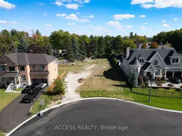 Beautiful Vacant Lot in Kleinburg - Build Your Dream Home