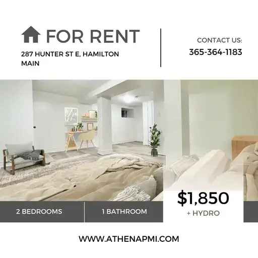 Apartment For Rent in 287, Hunter Street East, Hamilton, Ontario