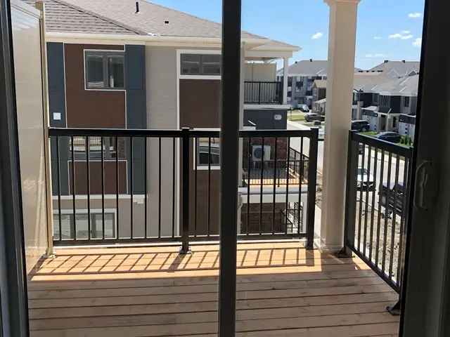 3 Bedroom Mattamy Townhome with Balcony and Parking