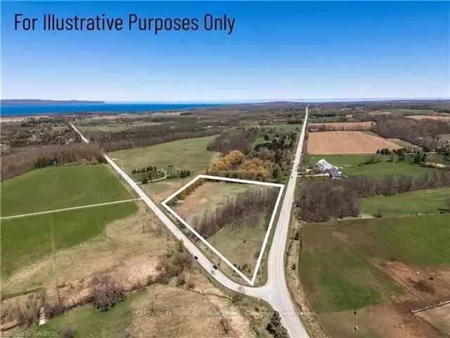 5.6 Acre Country Lot Near Owen Sound - Custom Home Opportunity