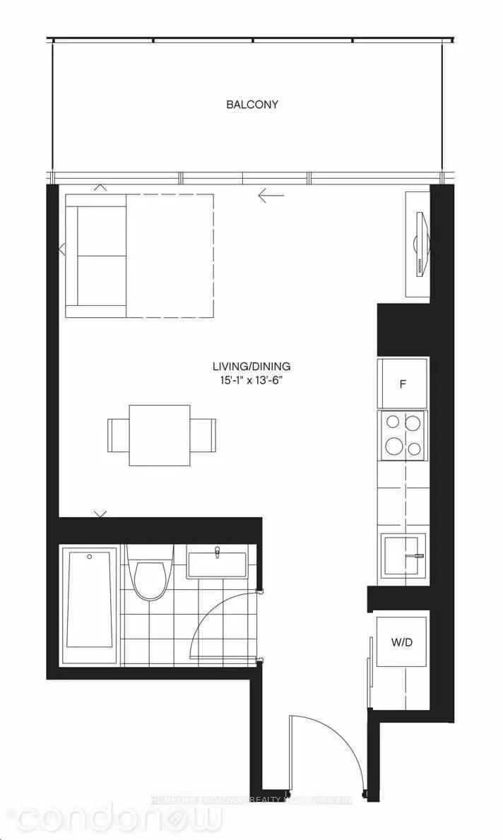 Rent Fully Furnished Unit with City View Near Bloor and Yonge Subway