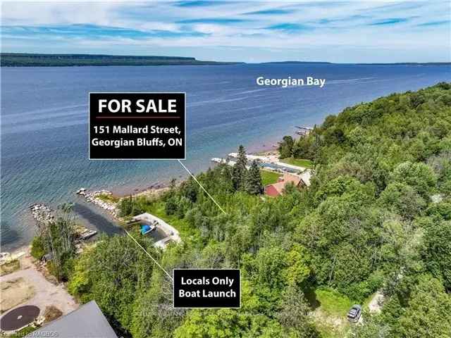 Georgian Bay Waterfront Lot Private Retreat Direct Beach Access