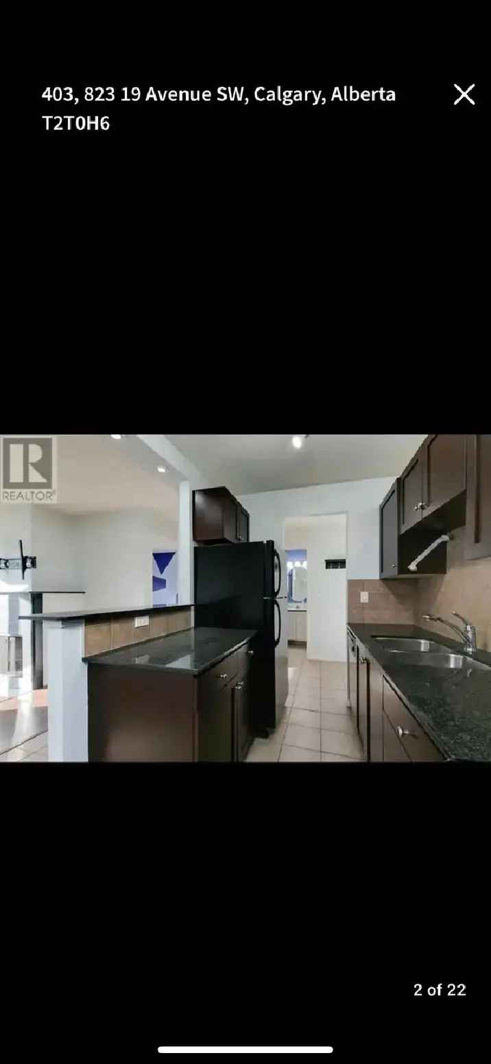 Downtown Calgary Condo for Rent - Lower Mount Royal