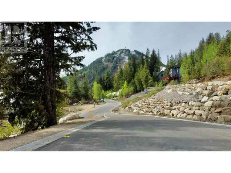 Ski-in Lot at Red Mountain Resort Rossland BC