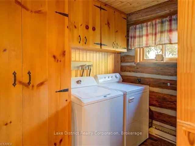 Log Home on Private Lake 38.6 Acres