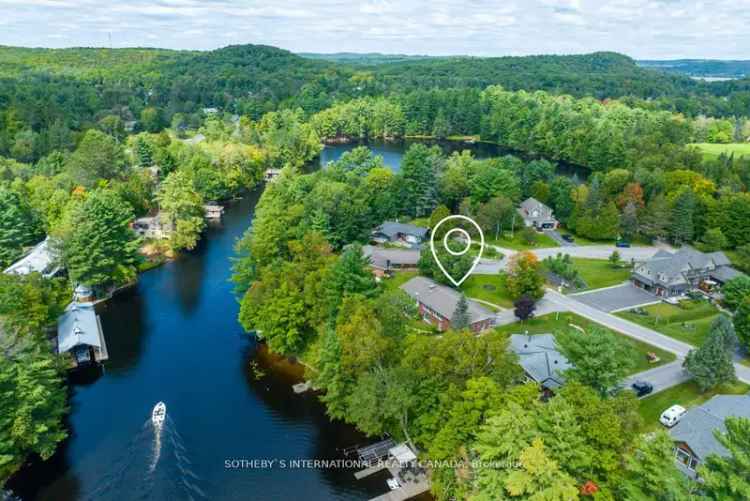 Muskoka River Waterfront Home - 3 1 Bedrooms - Dock - River Views