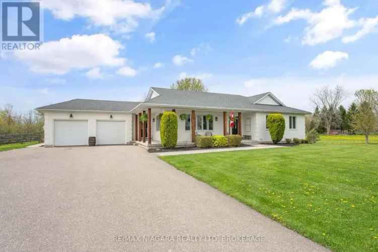 5+ Acre Fenwick Ranch Bungalow w Heated Pool & Finished Basement