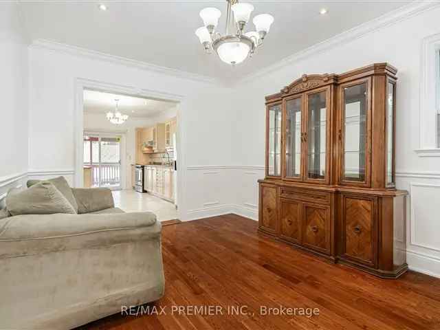 Detached House For Lease in Toronto - Family Home with Finished Basement