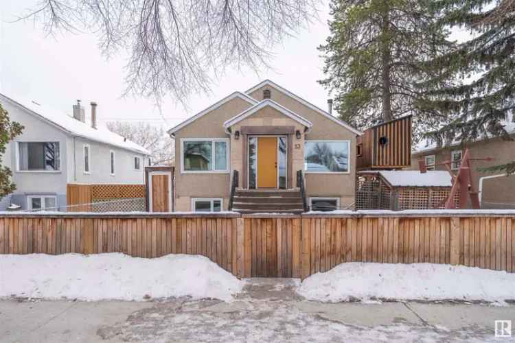 Buy Stylish Raised Bungalow in Central Edmonton with Suite Potential