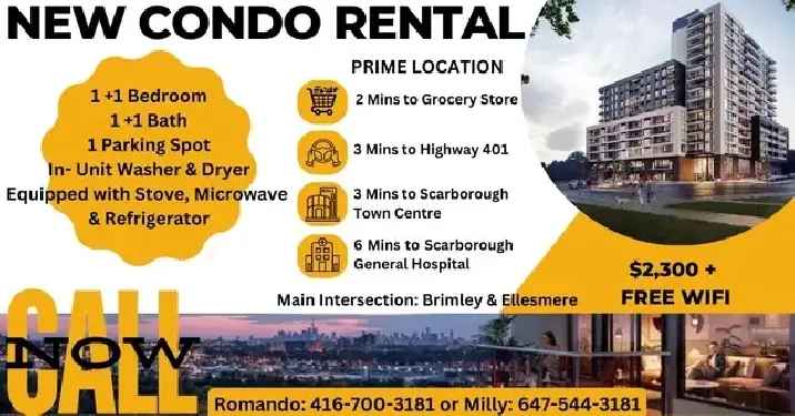 BRAND NEW CONDO FOR RENT