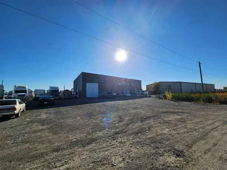 SE Calgary Service Shop 5.19 Acres Multiple Bays Large Yard