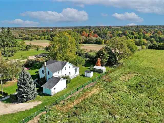 122.4-Acre Farmhouse with 6 Bedrooms and 1 Bathroom Near Waterloo