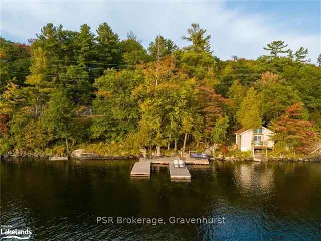 Lake Joseph Waterfront Property with Double Slip Dock Permits