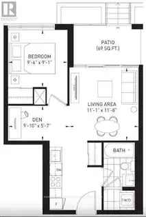 1 room apartment of 44 m² in Toronto