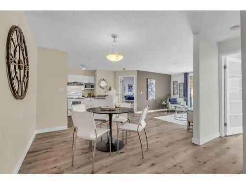 Buy condo in McKenzie Towne Calgary with modern kitchen and private patio