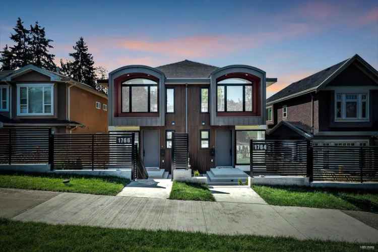 New 4-Bed 3.5-Bath Duplex with Legal Suite Vancouver East