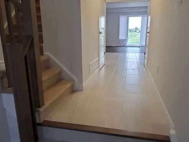 Freehold Townhouse Open Concept Floor Plan Quartz Countertops