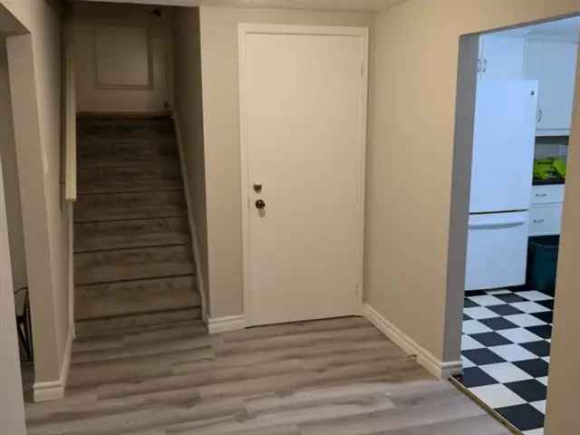 1 Bedroom Basement Apartment Near Schools and Parks