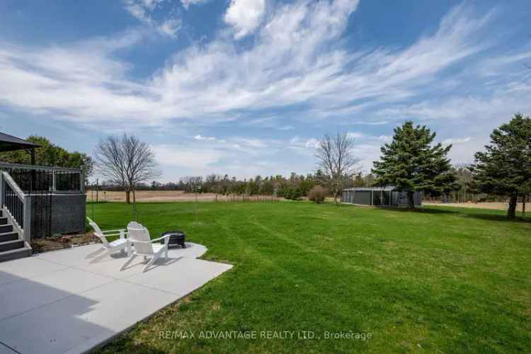 50 Acre Farm with Large Colonial Raised Ranch Home near 401