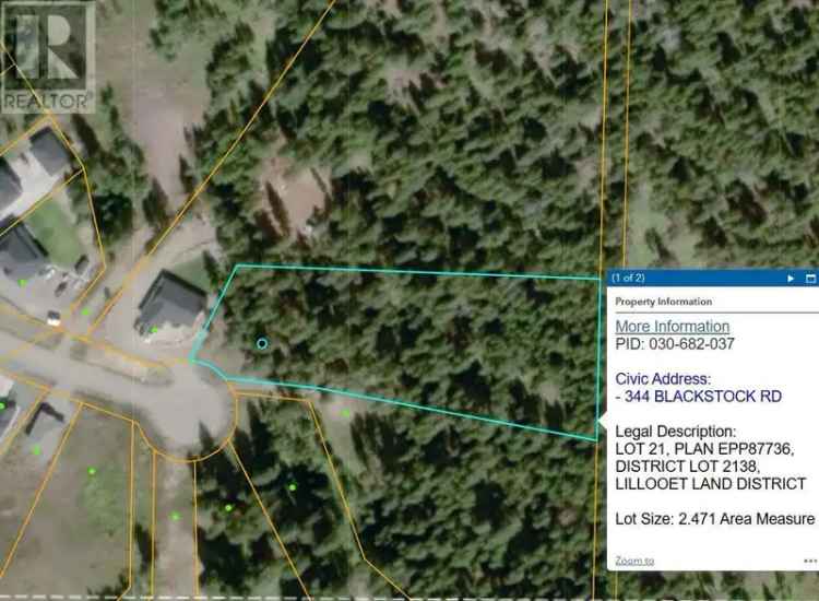 2.47 Acre View Lot in 100 Mile House - Private & Serene