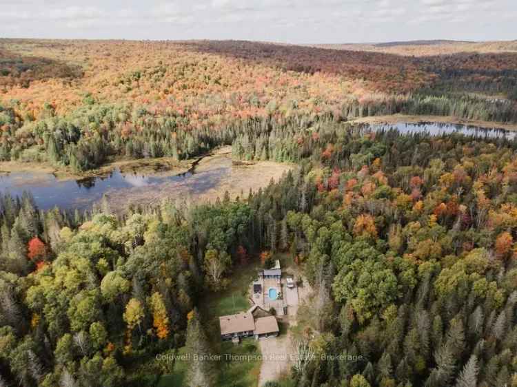 Buy House in Algonquin Park with Heated Pool and 12 Acres of Privacy