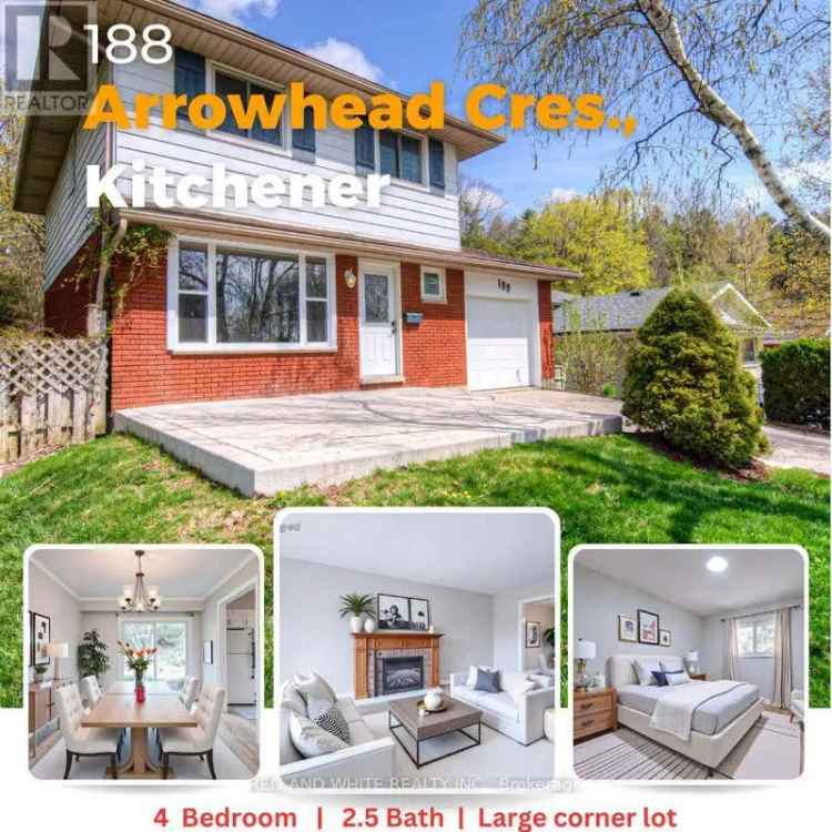 4-Bedroom 25-Bathroom Home Kitchener Corner Lot Move Up