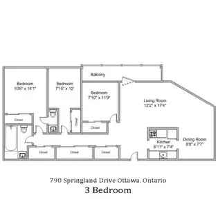 3 rooms apartment of 472 m² in Ottawa