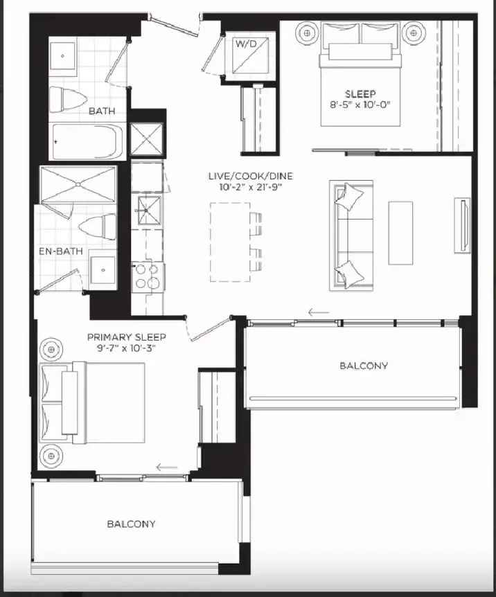 Assignment Sale at XO2 Condos, 2 bed, 2 bath and 2 balconies!