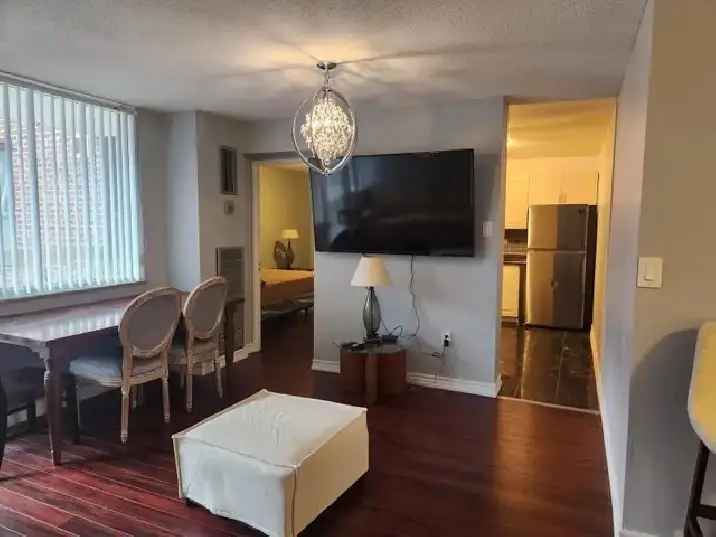 Furnished two-bedroom condo, ensuite laundry, Centennial, Feb 1