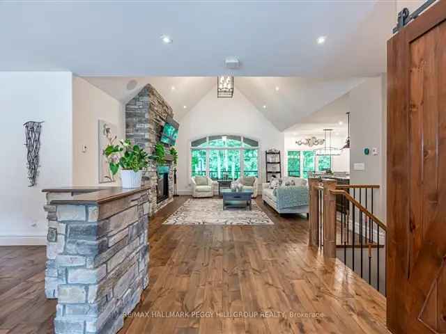 Luxury Custom Bungalow near Barrie - 5000+ sq ft, 2 Kitchens, Hot Tub