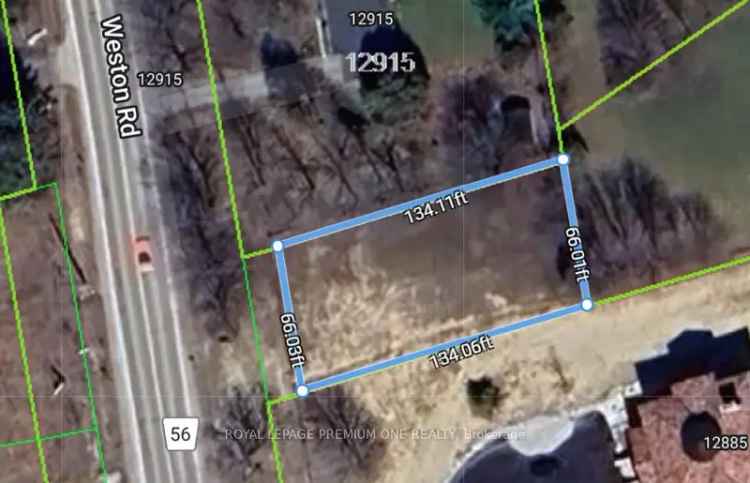 66x134 Buildable Lot For Sale