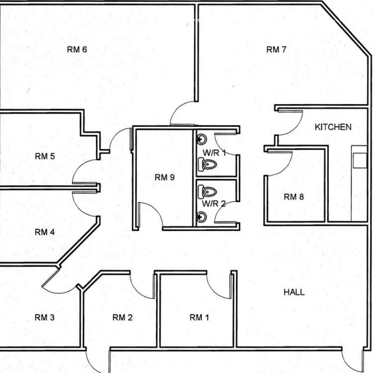 Office lease with spacious layout and private work areas